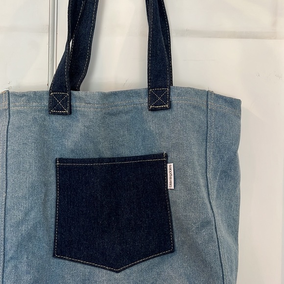 Denim Bloomingdales Tote - Picture 2 of 6